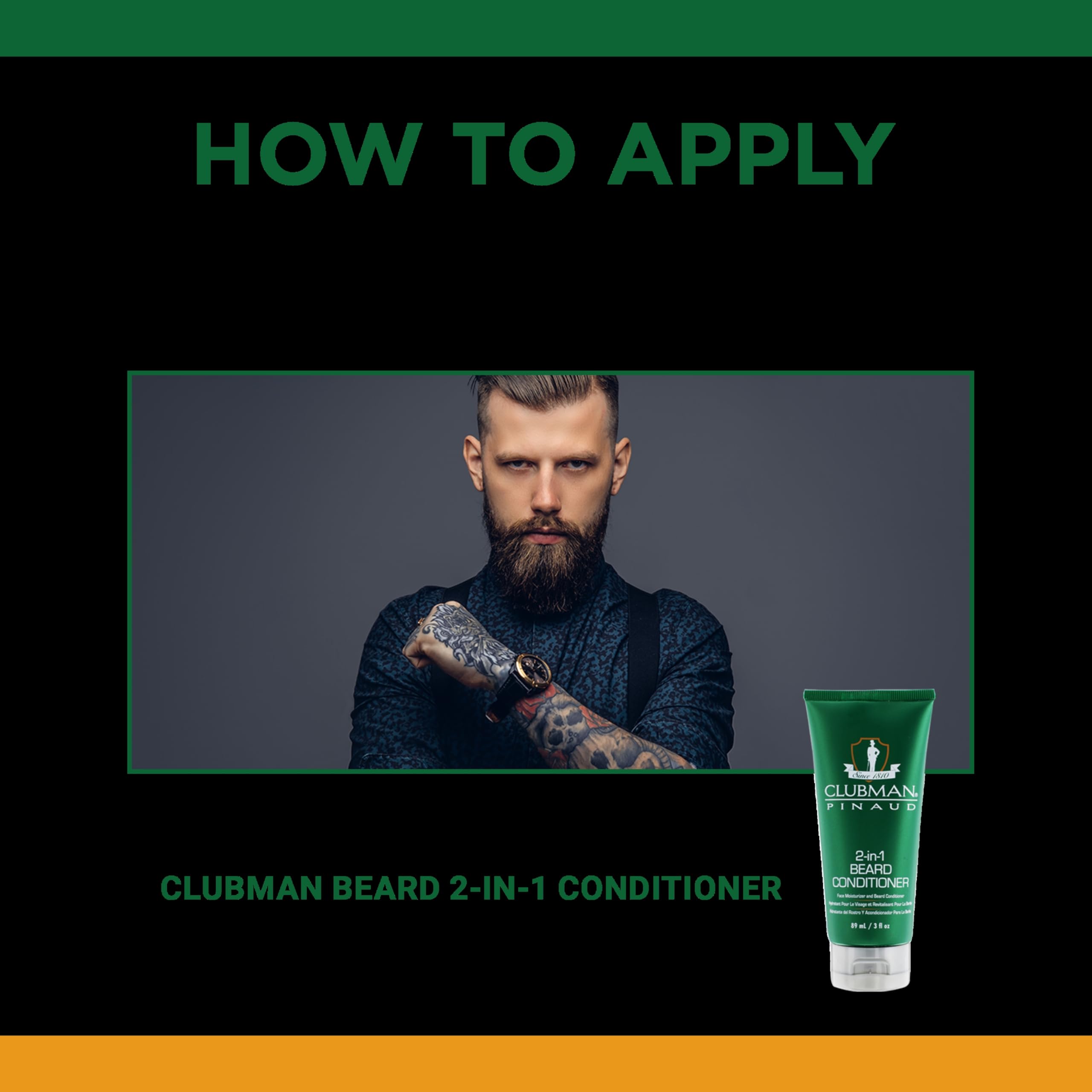 Clubman Pinaud Beard Balm – Nourishing & Conditioning Beard Balm for Men, Strong Hold, 2 oz - Image 5